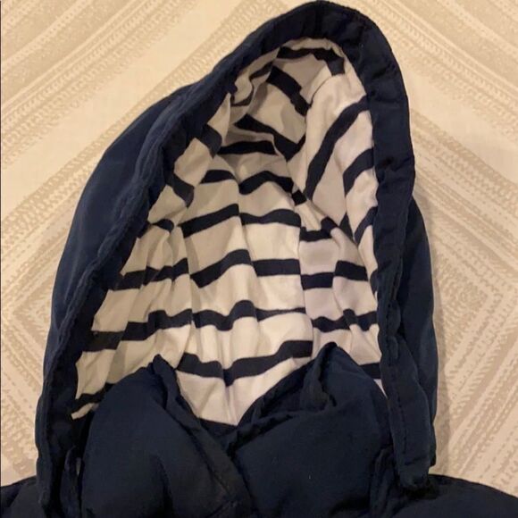 Baby Gap Boys Navy Blue Light Puffer Hooded Jacket - Picture 4 of 9